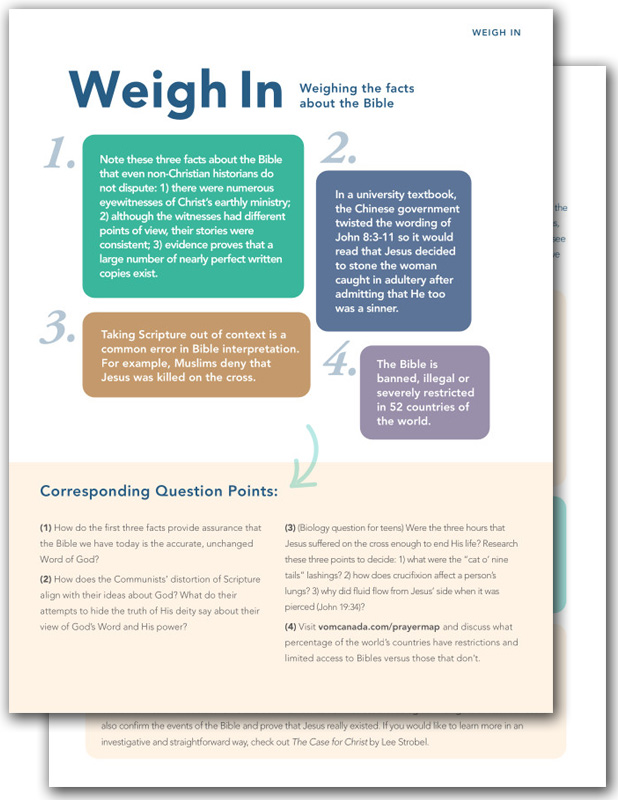 Bible - Weigh In, One Way