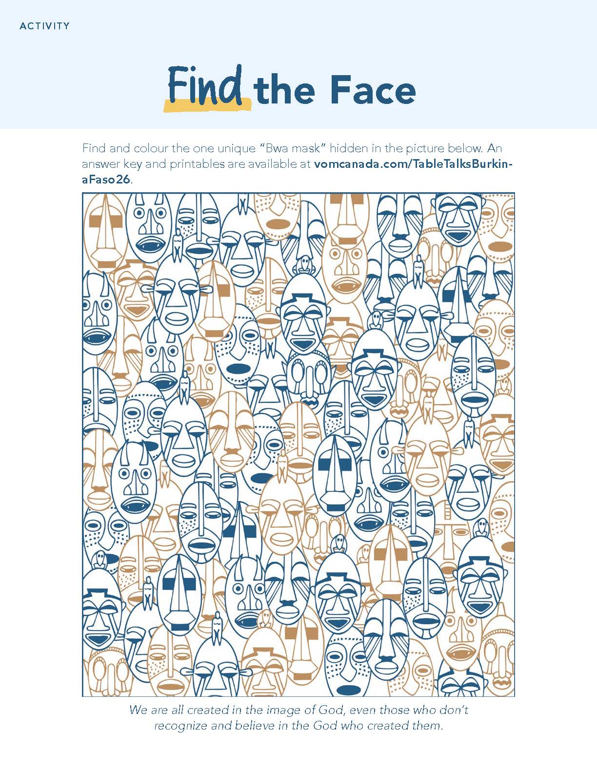 Burkina Faso - Find Face