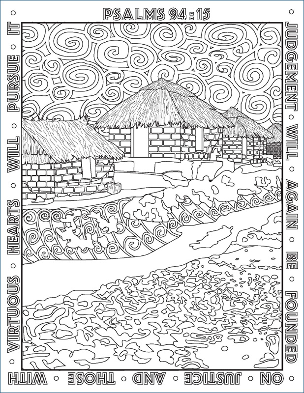 Ethiopia - Colouring Page