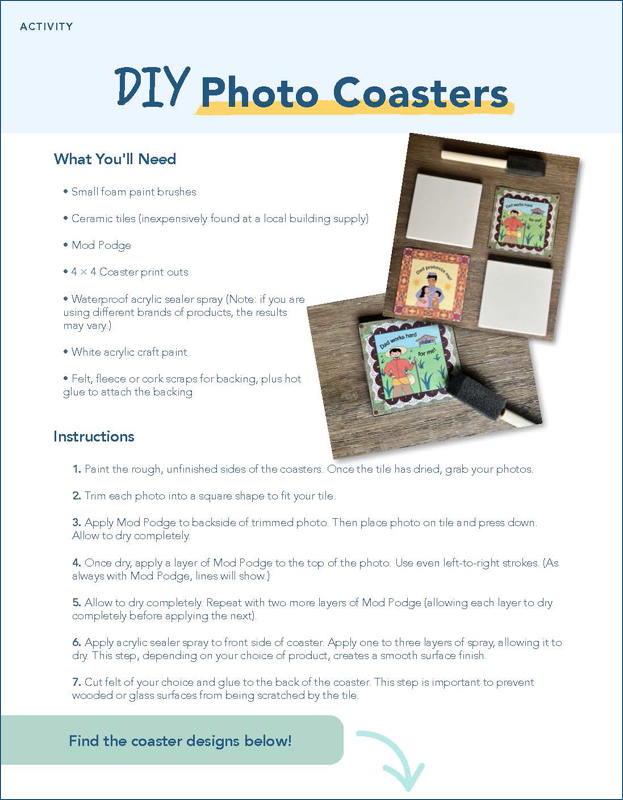 Fathers - DIY Photo Coasters