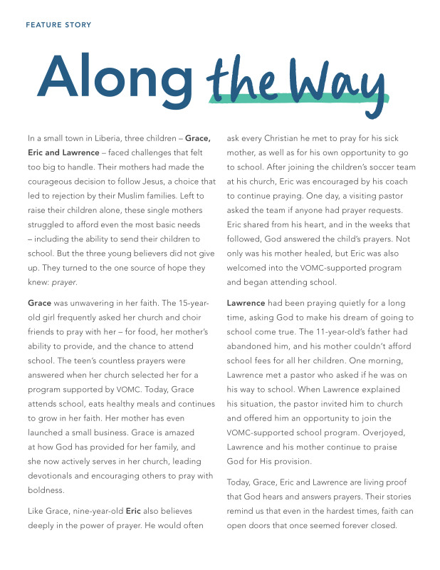 Prayer - Along the Way