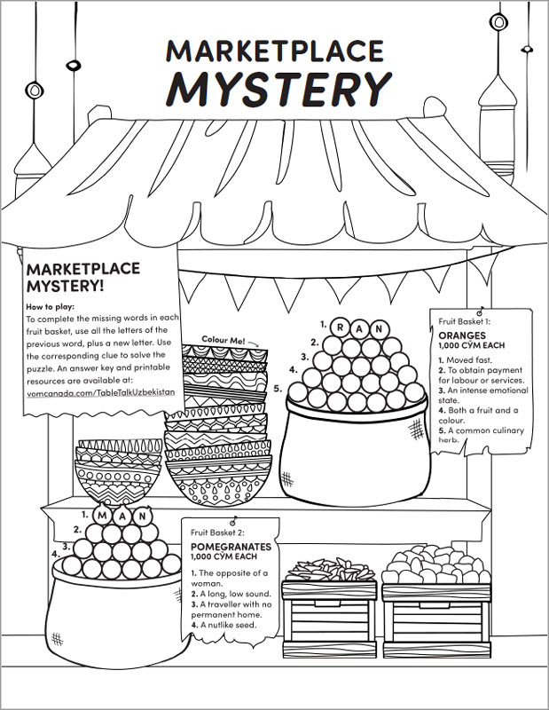 Marketplace Mystery BW
